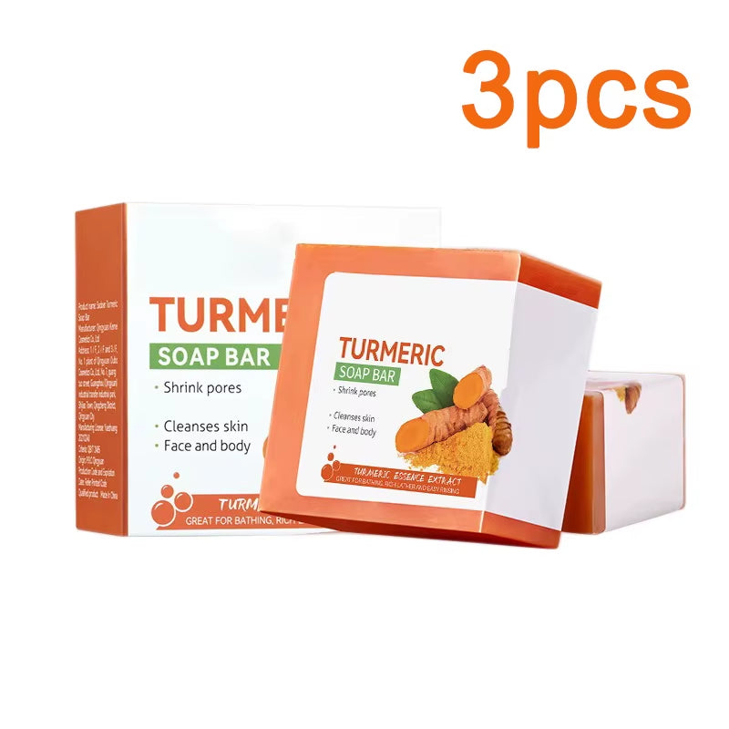 Handcrafted Turmeric Soap for Brightening and Cleansing: Gentle Care for Underarms, Legs, and Face