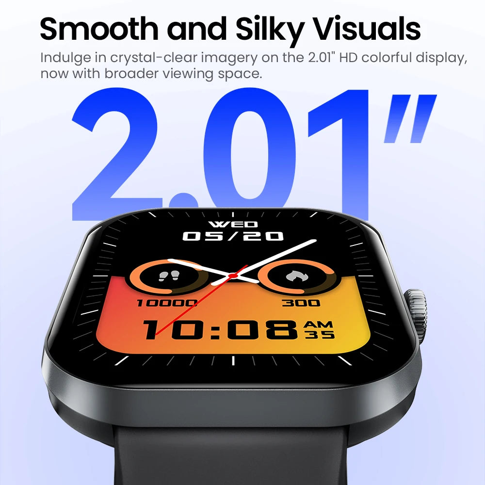 S6 Smart Watch for Men with Voice Calling, Health Monitoring, IP68 Waterproofing, Smart Notifications, and Voice Assistant