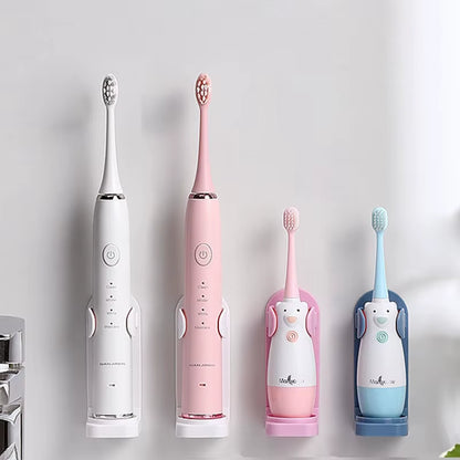 Adjustable Electric Toothbrush Holder with Non-Slip Silicone Wall Mount for 99% Compatibility