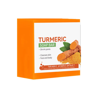 Handcrafted Turmeric Soap for Brightening and Cleansing: Gentle Care for Underarms, Legs, and Face