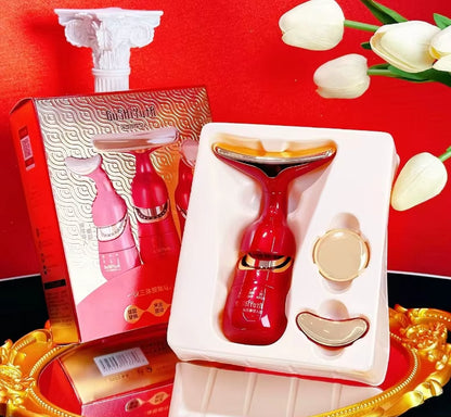 Microcurrent Facial Massager for Lift & Firm Skin, Reduce Wrinkles on Face Neck & Eyes, Rejuvenation Device